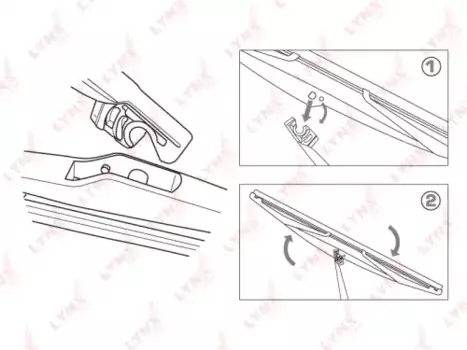 Щетка стеклоочистителя каркасная LR30S LYNXAUTO 300/12'' мм/" 1 шт