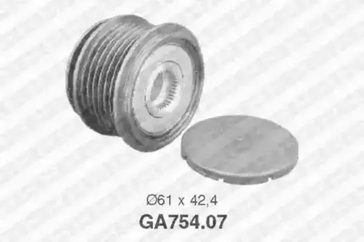 шкив генератора!\ Audi A3, Skoda Oktavia 1.9TDi 96-01 GA754.07 SNR