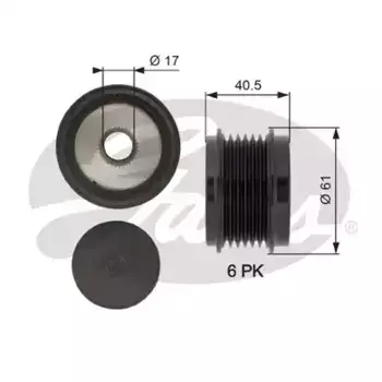 шкив генератора!\ Audi A4/A5 1.8/2.0TFSI 07>/Q5 2.0TFSi 08> OAP7103 GATES