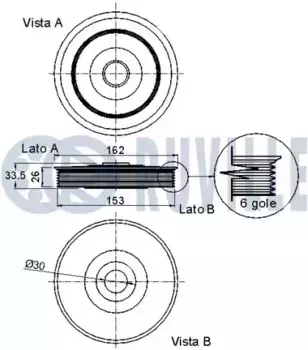 Шкив коленвала RUVILLE 520258