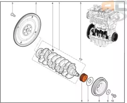шкив зубчатый ГРМ коленвала!\ Lada 1118/2170 16V 21126100503000