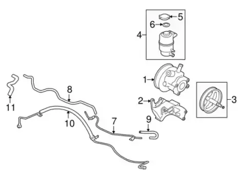 Шланг ГУР MITSUBISHI 4455A515