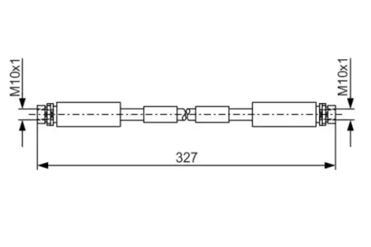 шланг торм. пер.\ Audi A8 2.8-6.0/2.5TDi/3.3TDi 94> L=385