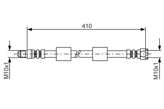 шланг торм. пер.\ BMW E39 2.0-4.0/2.0D-3.0D 95-04 L=440 1 987 476 650 BOSCH
