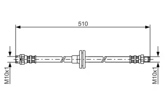 шланг торм. пер.\ BMW X5 3.0-4.8/3.0D 00> L=510 1 987 476 056 BOSCH