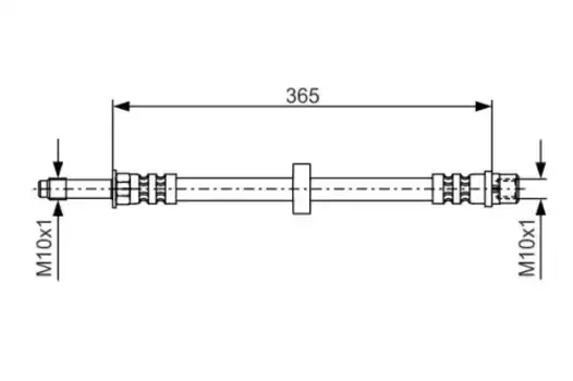 шланг торм. пер.\ Volvo S60/S80/V70 all 98> L=365 1 987 476 851 BOSCH