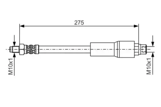 шланг торм. зад.\ BMW E38 3.0-5.0 L=275 1 987 476 649 BOSCH