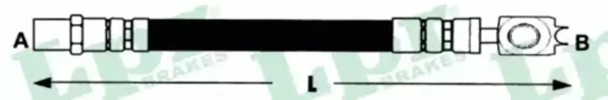 ШЛАНГ ТОРМНОЙ ПЕРЕДНИЙ GOLF VR6 6T46762 LPR