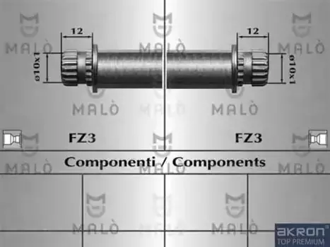ШЛАНГ ТОРМОЗНОЙ 80811 MALO