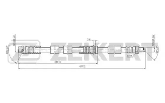 ШЛАНГ ТОРМОЗНОЙ BMW X5 (E70) 07- X6 (E71 E72) 08- BS9050 ZEKKERT