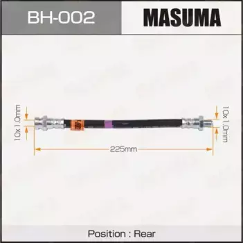 шланг тормозной!L 219\ Mitsubishi Pajero/Chalenger/Delica BH-002 MASUMA