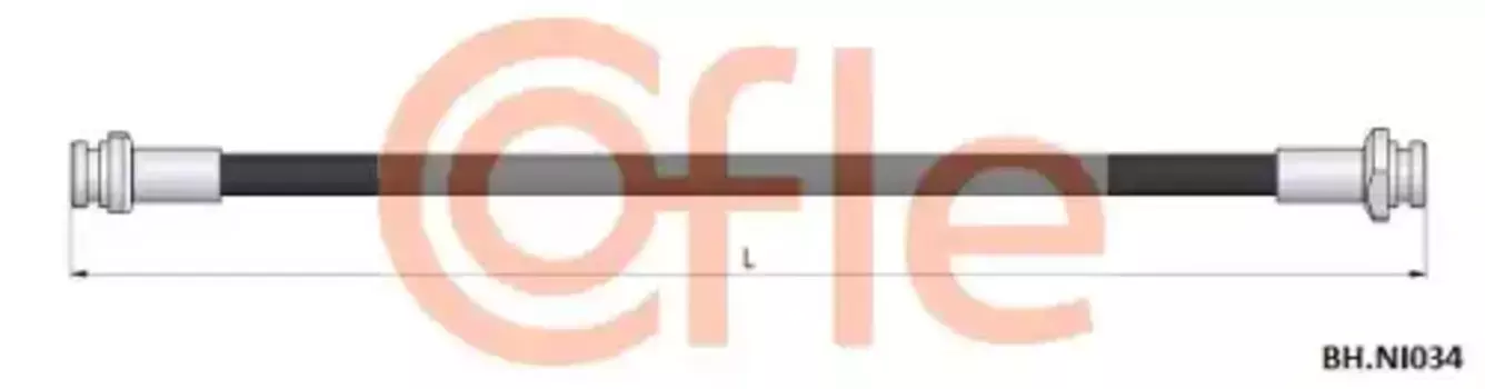 шланг тормозной левый! L=334\ Nissan Sunny,Almera,Bluebird 98-12