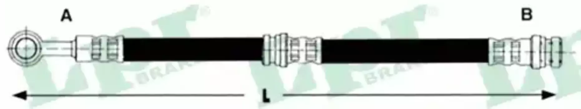 Шланг тормозной MITSUBISHI CARISMA 95-06/VOLVO S40/V40 95-04 пер. 6T47442 LPR