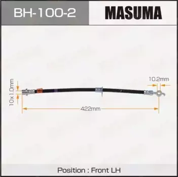 шланг тормозной пер.! левый L=441\ Toyota LiteAce 96-98 BH-100-2 MASUMA