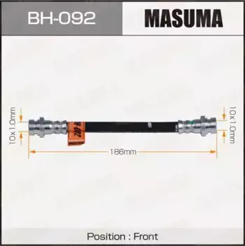 шланг тормозной! перед. L 180\ Mitsubishi Pajero 90-96 BH-092 MASUMA