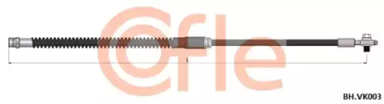 шланг тормозной перед.!L=575\VW Golf V/Jetta/Caddy 03>, Audi A3, Skoda Octavia 04>/Yeti