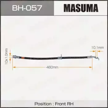 шланг тормозной! перед. прав. L497\Toyota Rav4 BH057 MASUMA