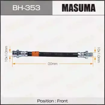 шланг тормозной передн.!\Mitsubishi L200/L300/Pajero 2.6-2.5TD 83-90 BH-353 MASUMA
