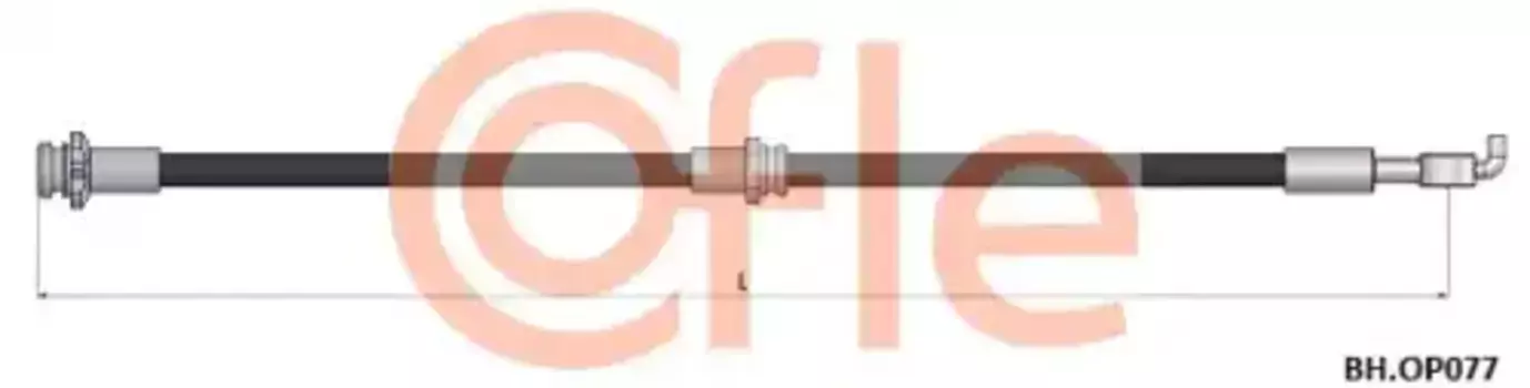 Шланг тормозной передн OPEL Frontera 98- 92.BH.OP077 COFLE