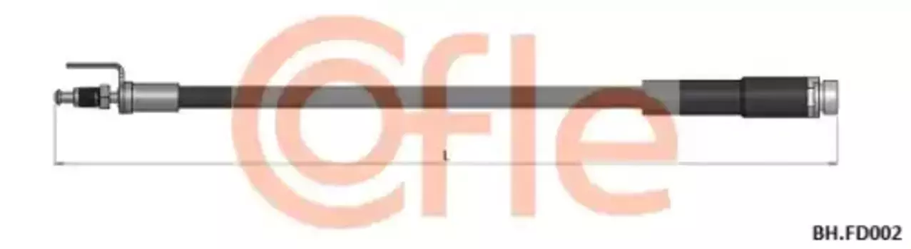 шланг тормозной передний!\ Ford Transit