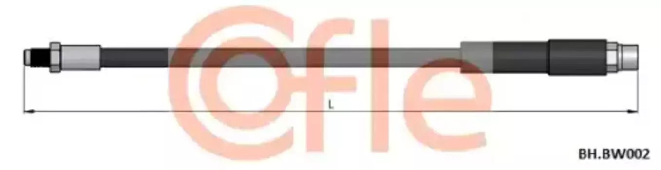 шланг тормозной передний! L=328\ Volvo 740/960, BMW E30 1.6-3.0 81>