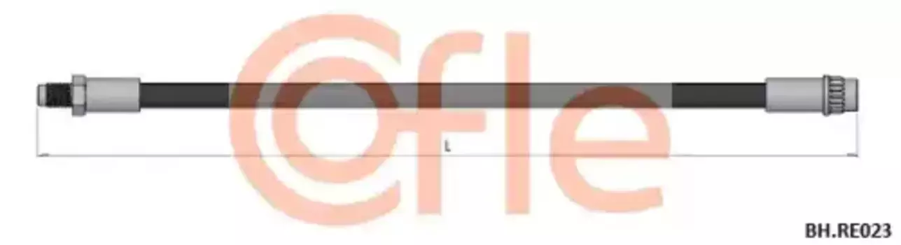 шланг тормозной передний! L=330\ Renault R5 Super/Rapid 84-98