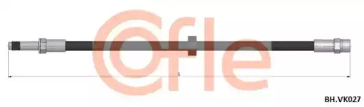 шланг тормозной передний! L=370\ Volvo S60/S80/V70 all 98>