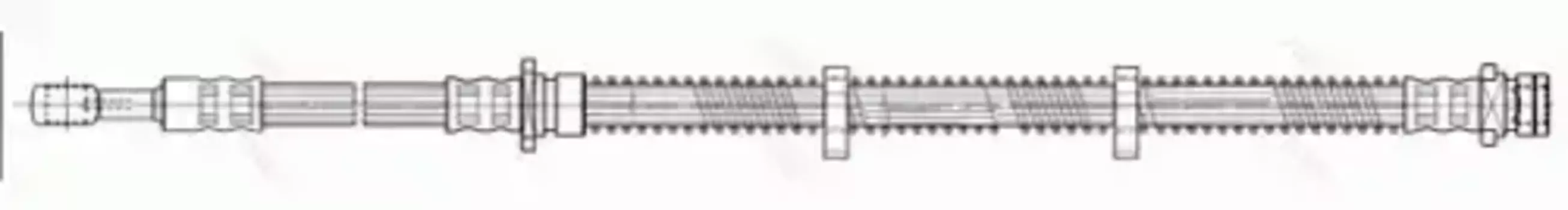 шланг тормозной передний! L=440\ Land Rover Freelander 1.8/2.5/2.0Di 98> PHD345 TRW