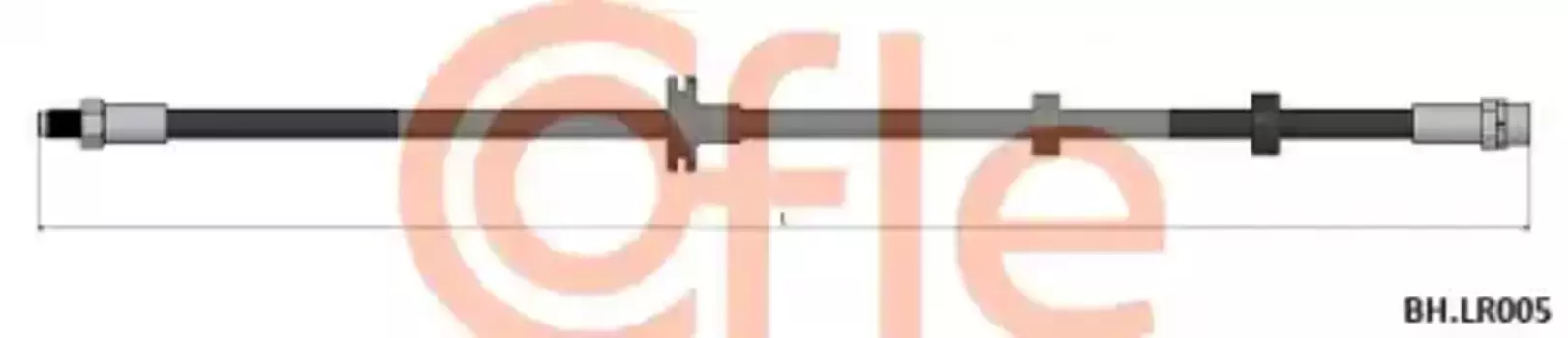 шланг тормозной передний! L=510\ Land Rover Range Rover 4.4/3.0TD 6 02>