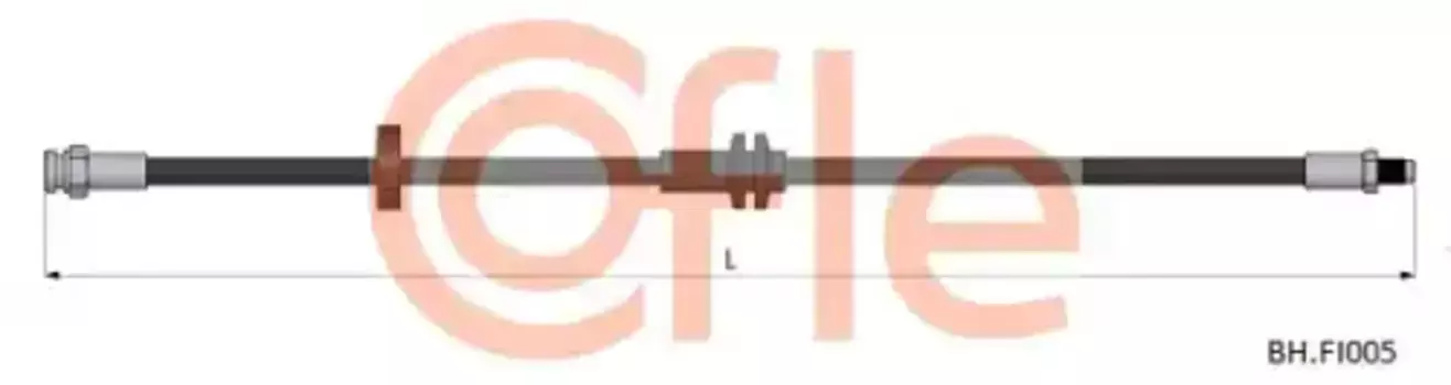 шланг тормозной передний! L=515\ Peugeot Boxer, Citroen Jumper, Fiat Ducato 06>