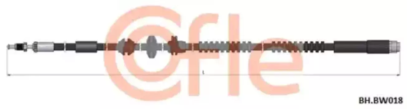 шланг тормозной передний! L=730\ BMW F01/F01N/F02N/F02/F06/F07/F10/F11/F12/F13 08>