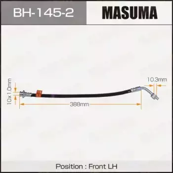 шланг тормозной! передний левый\ Datsun D22 97-02 BH-145-2 MASUMA