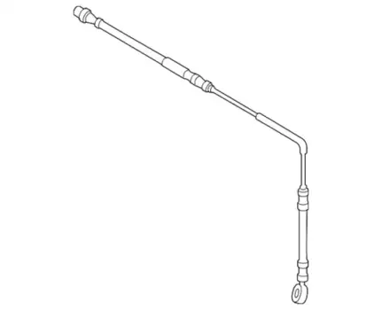 шланг тормозной передний левый! L150мм\ Land Rover Range Rover III 3.0D/4.4i 02-12