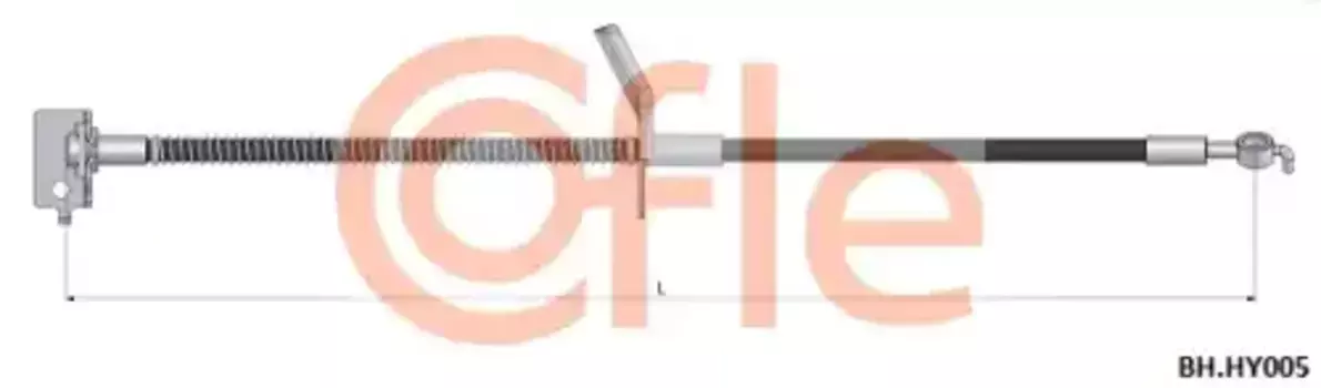 шланг тормозной передний левый! L=540\ Hyundai i30 1.6i 07>