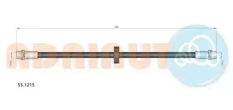 шланг тормозной передний! левый/правый L360\ VW Corrado 1.8-2.9i 88-95 55.1215 ADRIAUTO
