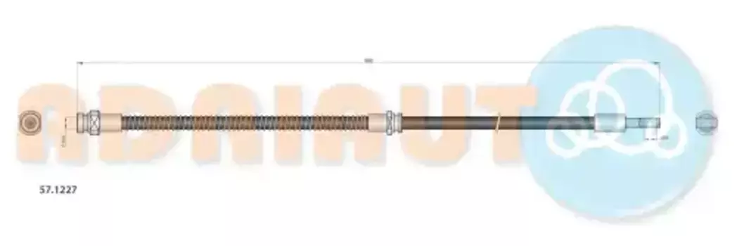 шланг тормозной передний! левый/правый L480\ Mitsubishi Carisma 1.3-2.0i/1.9D 95-06 57.1227 ADRIAUTO