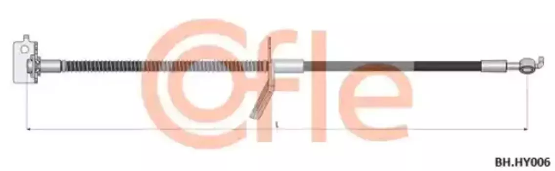 шланг тормозной передний правый! L=540\ Hyundai i30 1.6i 07>