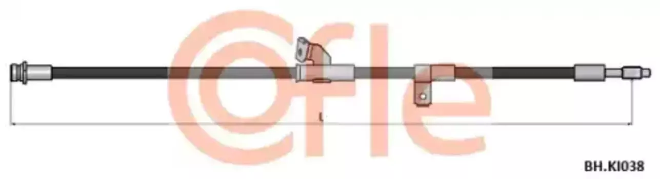 шланг тормозной передний правый! L=705\ Kia Magentis 2.0/2.5 01>