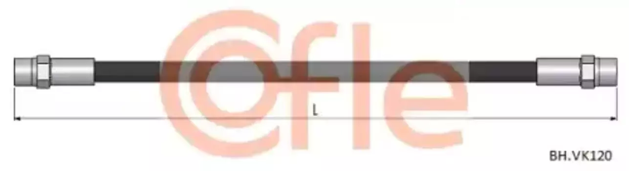 шланг тормозной задний! L=180\ Audi 100/A6, VW Golf/Passat 85>