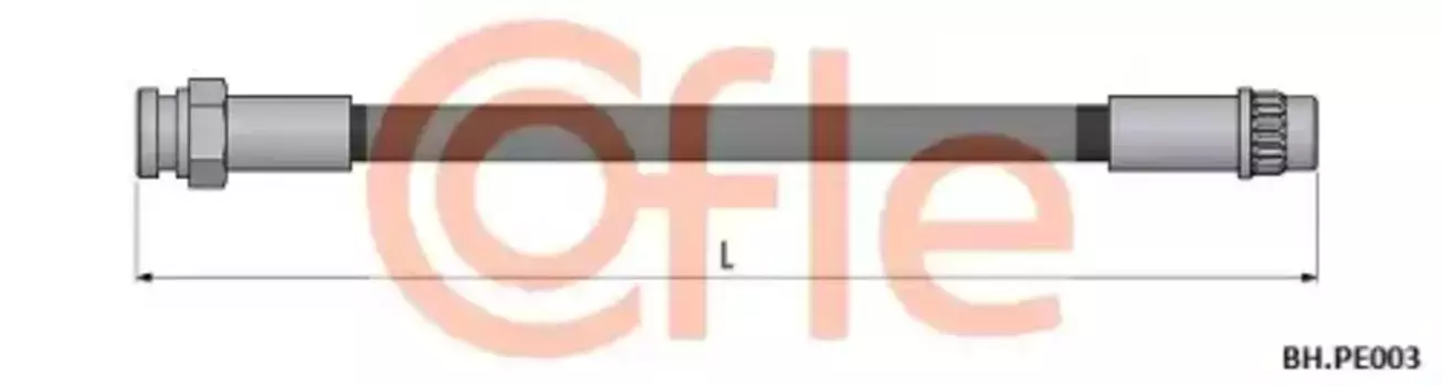 шланг тормозной задний! L=210\ Peugeot 307 all 00>