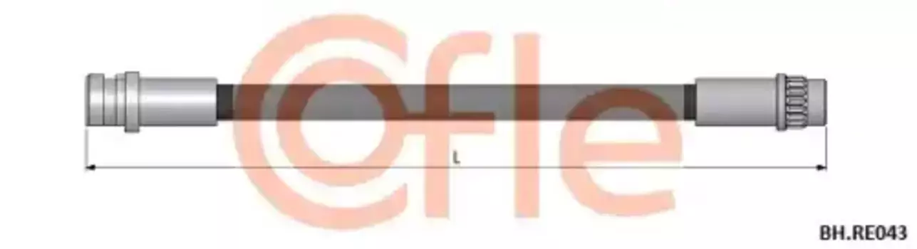 шланг тормозной задний! L=210\ Renault Laguna all 01>