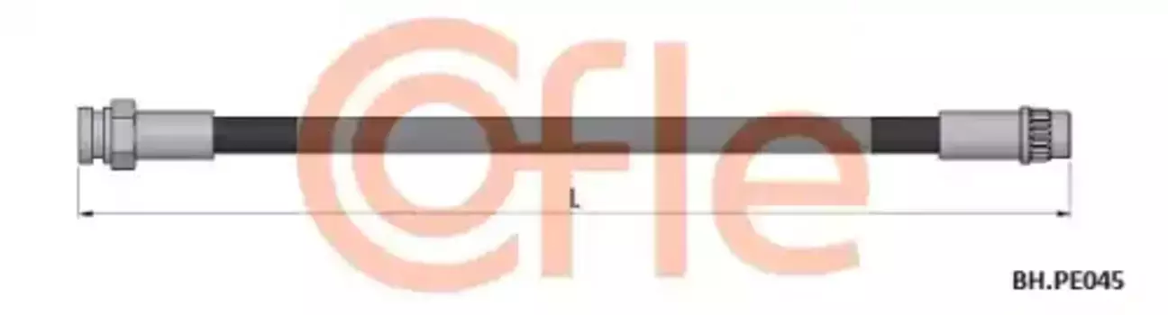 шланг тормозной задний! L=304\ Citroen C-Crosser, Peugeot 4007 07>