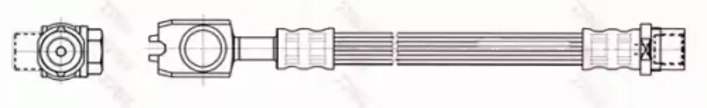 шланг тормозной задний! L=325\ Audi A6, VW Passat Syncro 1.8/2.5TDi 97-05 PHD557 TRW