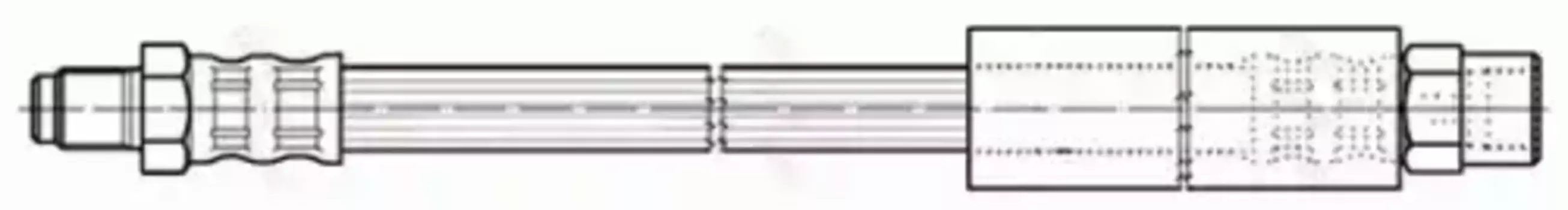 шланг тормозной задний! L=328\ BMW E30/E60/E61/E65/E66 all 82> PHB177 TRW