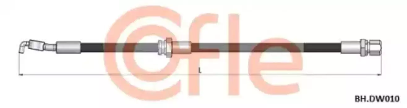 шланг тормозной задний левый! L=385\ Chevrolet, Daewoo Lacetti/Nubira 1.4-1.8 03>