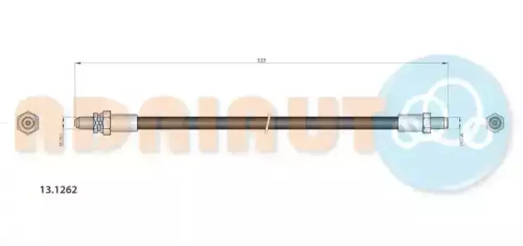 шланг тормозной задний! левый/правый L335\ Ford Fiesta 1.25-1.6i/1.8TD 95-02 13.1262 ADRIAUTO