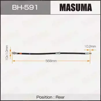 шланг тормозной! задний\ Mitsubishi Pajero 06> BH-591 MASUMA