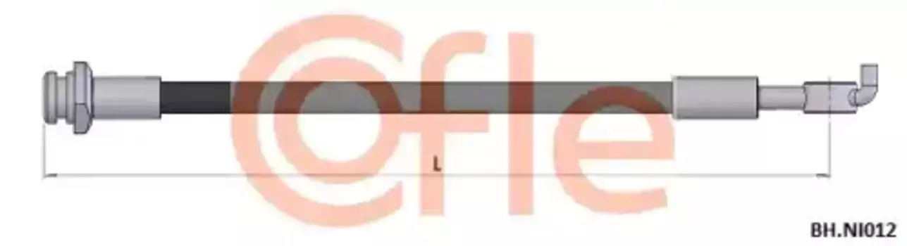 шланг тормозной задний правый! L=253\ Nissan X-Trail, Renault Koleos 2.0/2.5/2.0DCi 07>