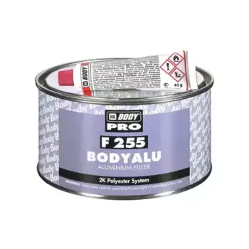 шпатлевка! BODY сер. 1кг PRO F255 ALU полиэфирная с алюминиевым наполнителем\ 2550800001