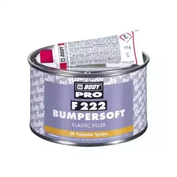 шпатлевка! черн. 0.25кг PRO F222 BUMPERSOFT полиэфирная для пластик. деталей (кроме PE)\ 2220000050 BODY